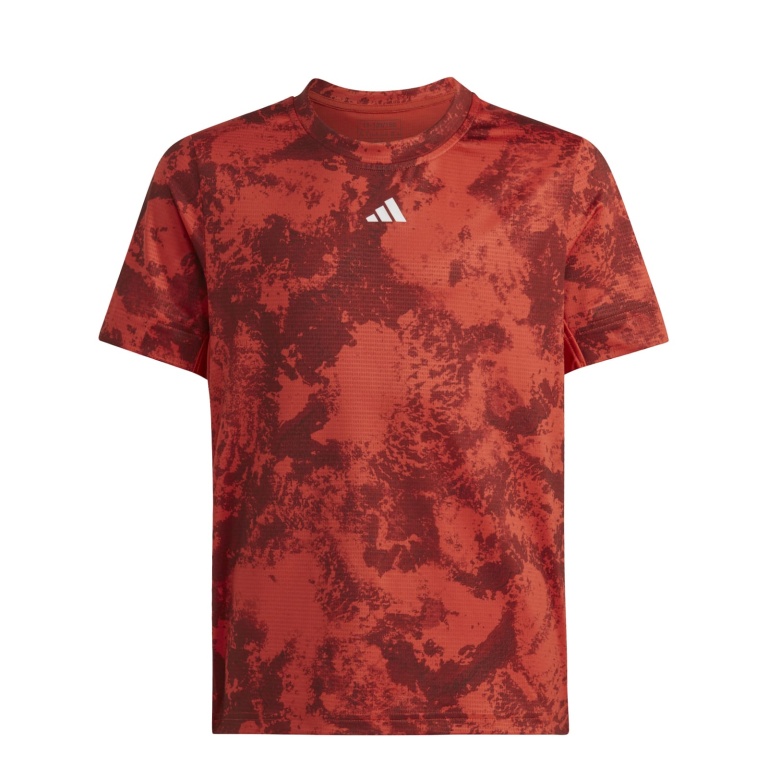 adidas Koszulka tenisowa Roland Garros czerwona dla chłopców